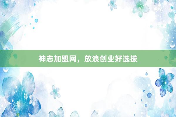 神志加盟网,放浪创业好选拔
